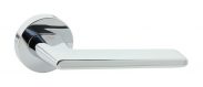 Ручка Комета кругл. PC/White хром/белый Е62 AL Lockit  наличие в июле