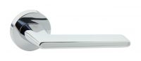 Ручка Комета кругл. PC/White хром/белый Е62 AL Lockit  наличие в июле