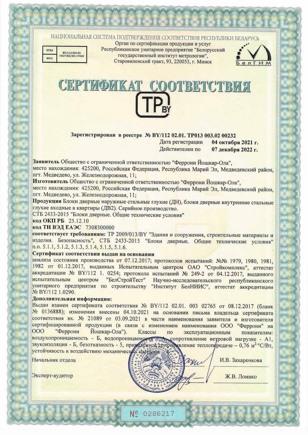 Феррони (дверные блоки)