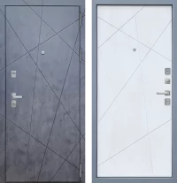 Входная дверь МеталЮр 3К M7 Бетон снежный